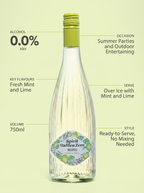 Spirit Garden Mojito Zero Alcohol Free Sparkling Mocktail 0.0% 750ml Spirit Garden