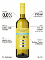 Cero Chardonnay Alcohol Free White Wine 0.0% 750ml Cero