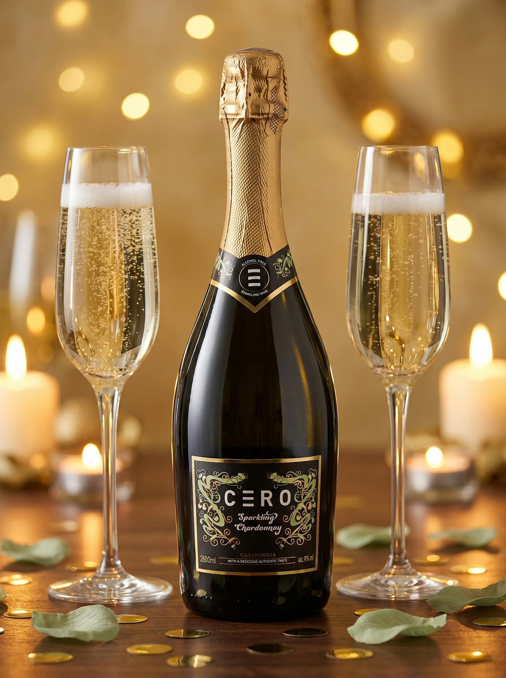 Cero Sparkling Chardonnay Alcohol Free White Sparkling Wine 0.0% 750ml Cero