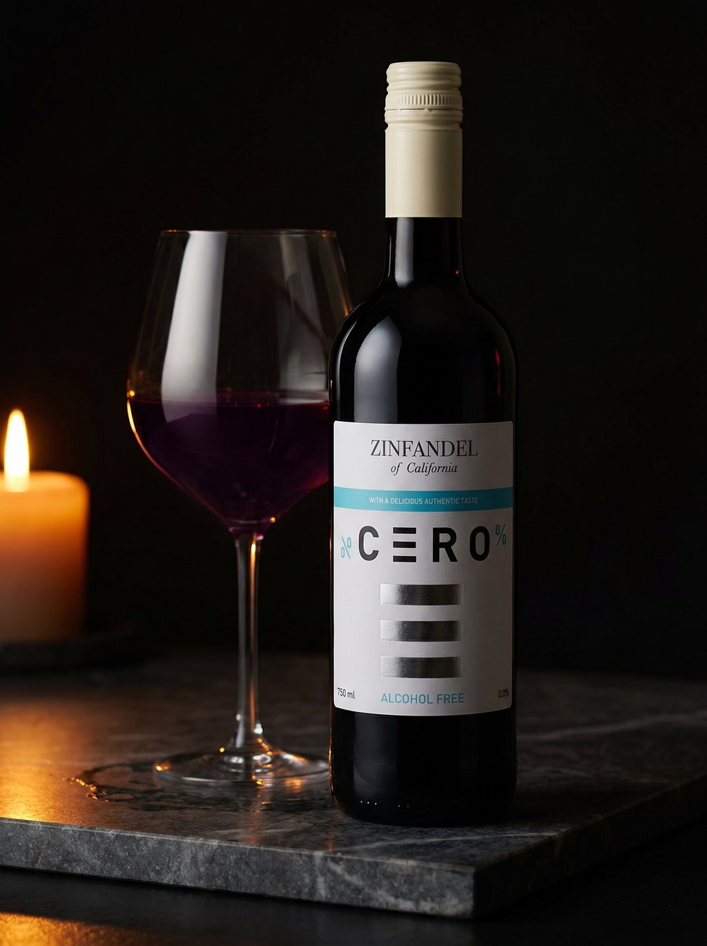 Cero Zinfandel Alcohol Free Red Wine 0.0% 750ml Cero