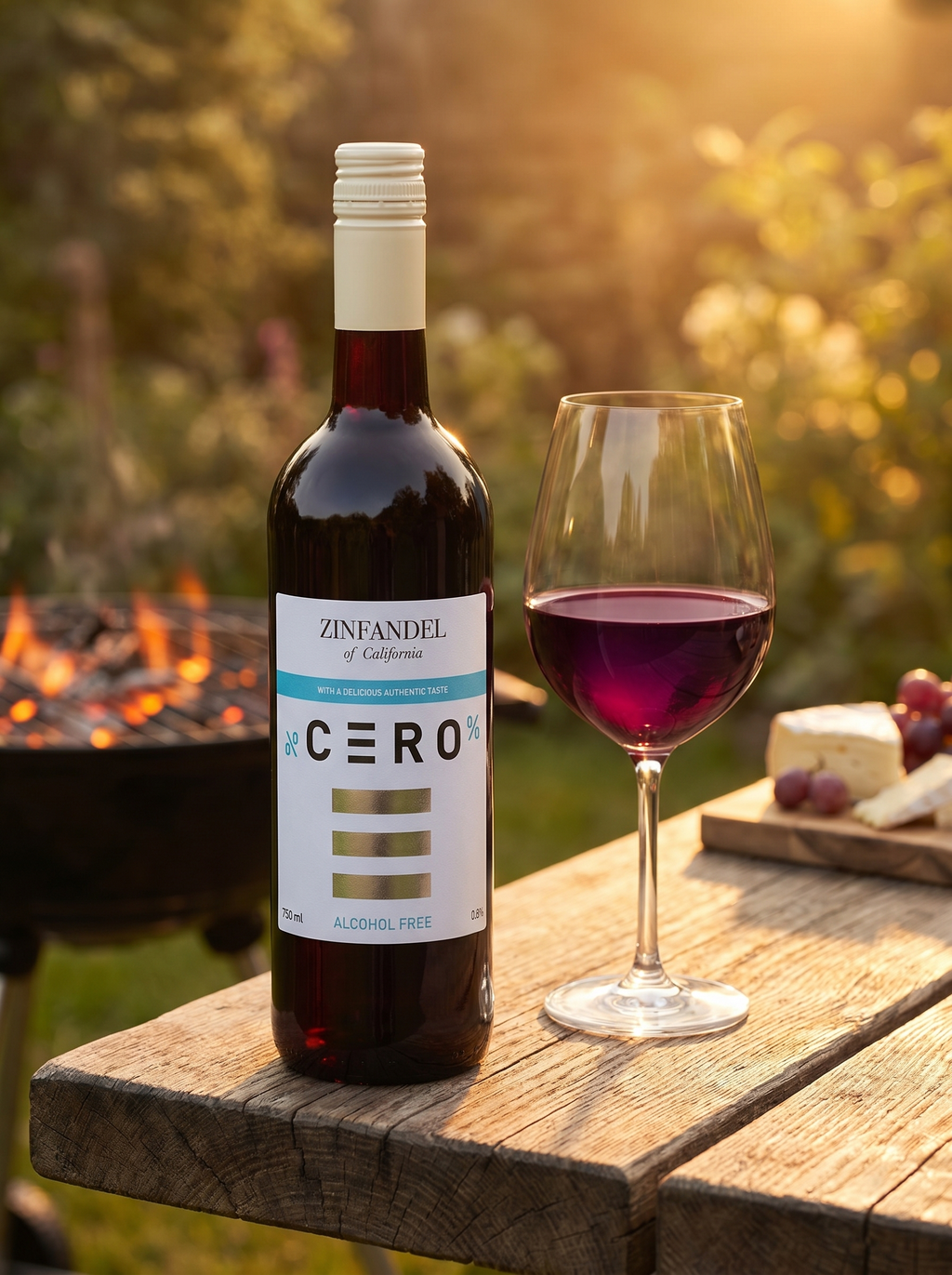 Cero Zinfandel Alcohol Free Red Wine 0.0% 750ml Cero