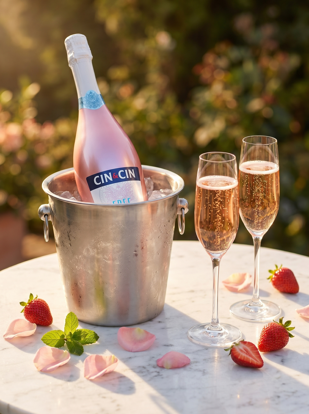 Cin&Cin FREE Sparkling Rosé Alcohol Free Sparkling Wine 0.0% 750ml Cin&Cin
