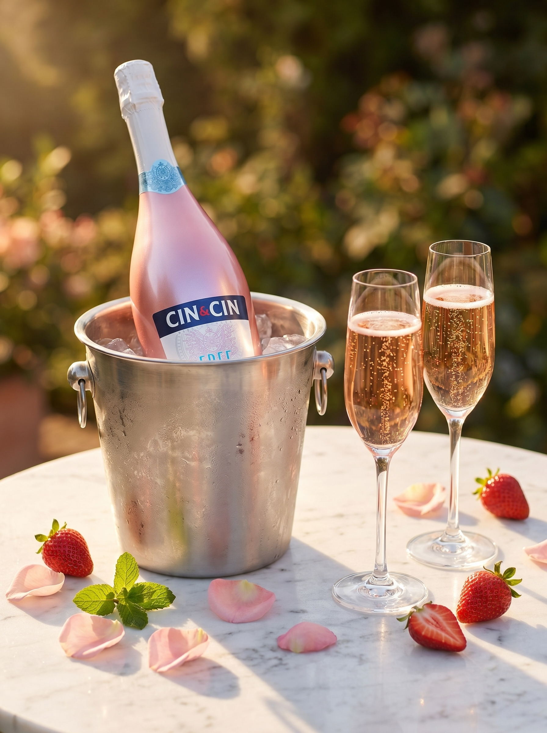 Cin&Cin FREE Sparkling Rosé Alcohol Free Sparkling Wine 0.0% 750ml Cin&Cin