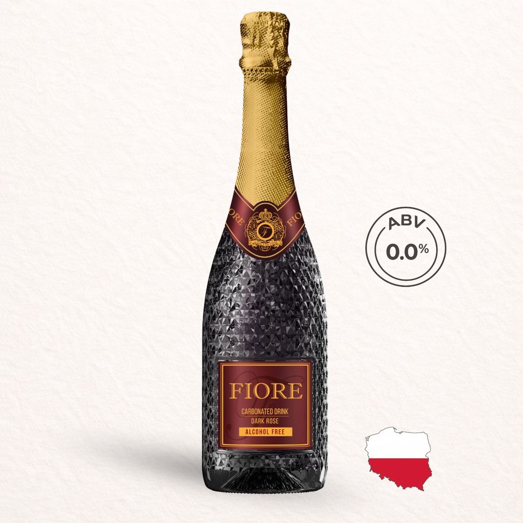 Fiore Dark Rose Alcohol Free Sparkling Drink 0.0% 750ml Fiore
