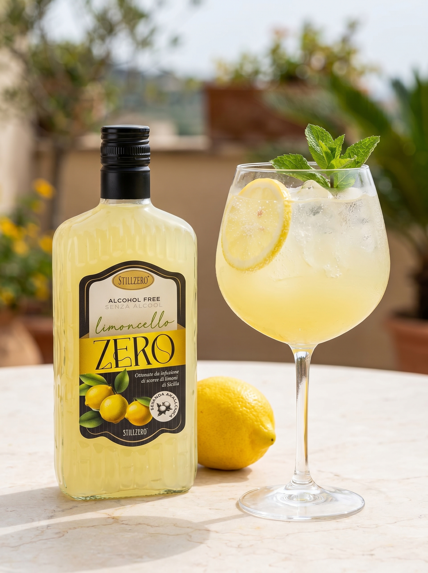 Stillzero Limoncello ZERO Alcohol Free Italian Digestif 0.0% 700ml Stillzero