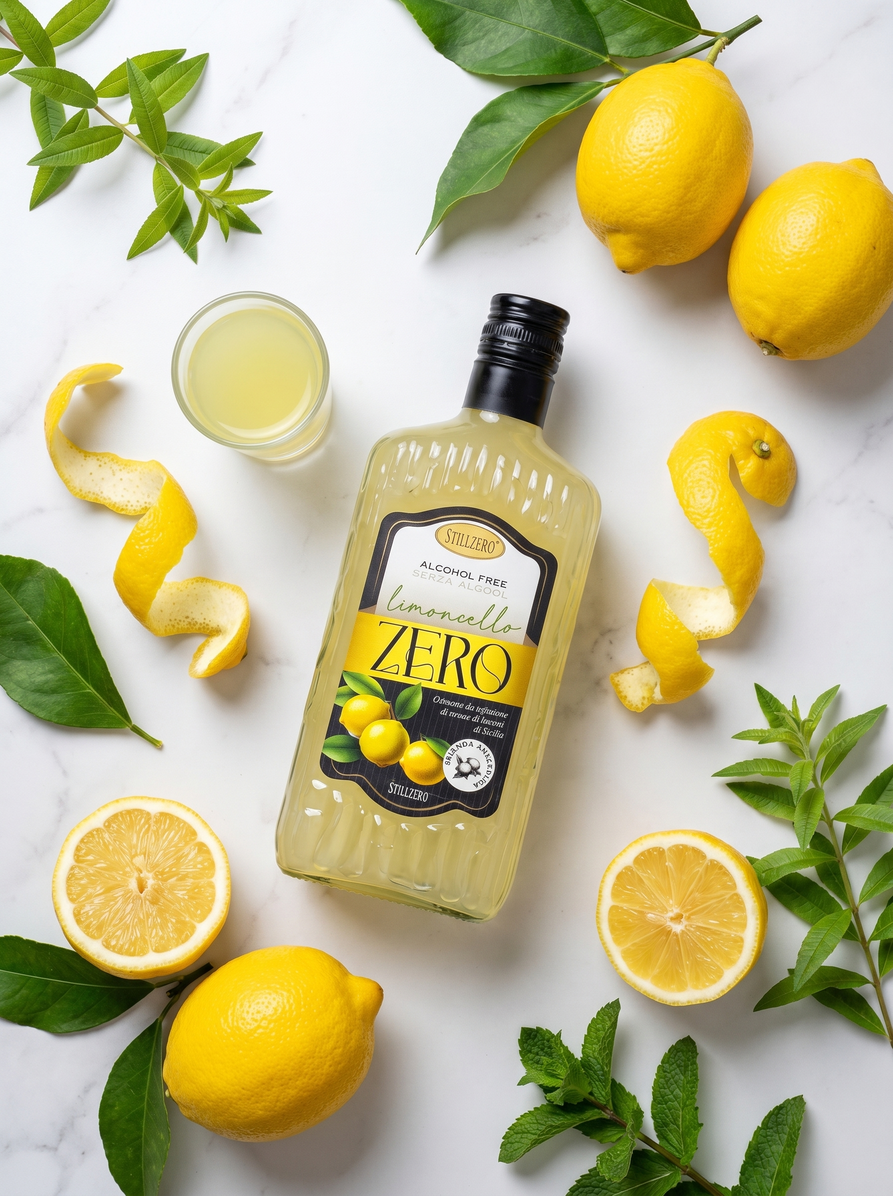 Stillzero Limoncello ZERO Alcohol Free Italian Digestif 0.0% 700ml Stillzero
